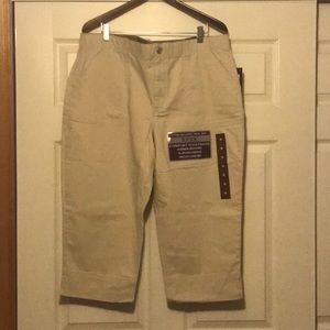 Brand new khaki capris